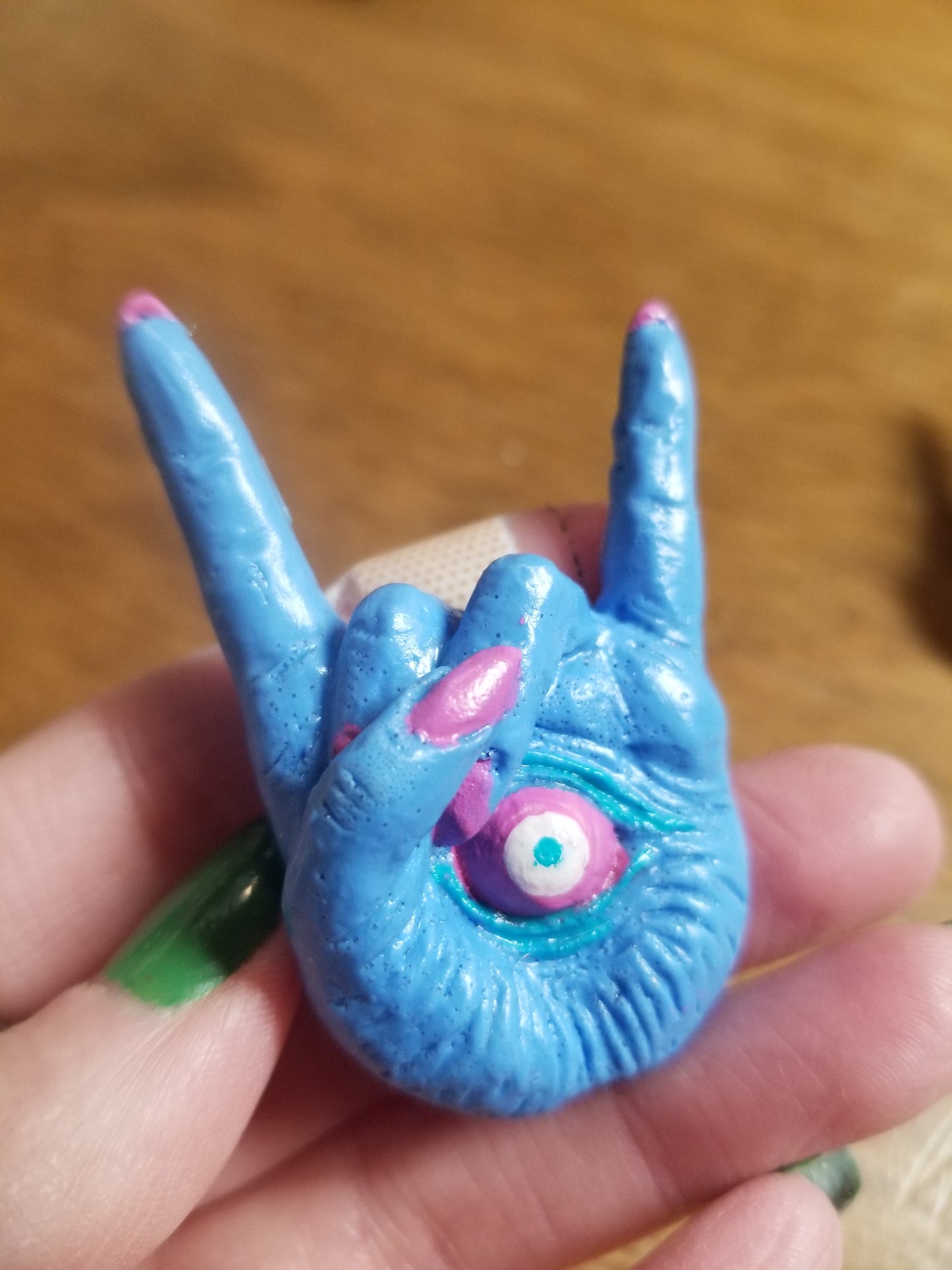 Giving The Horns Hand-sculpted PINS