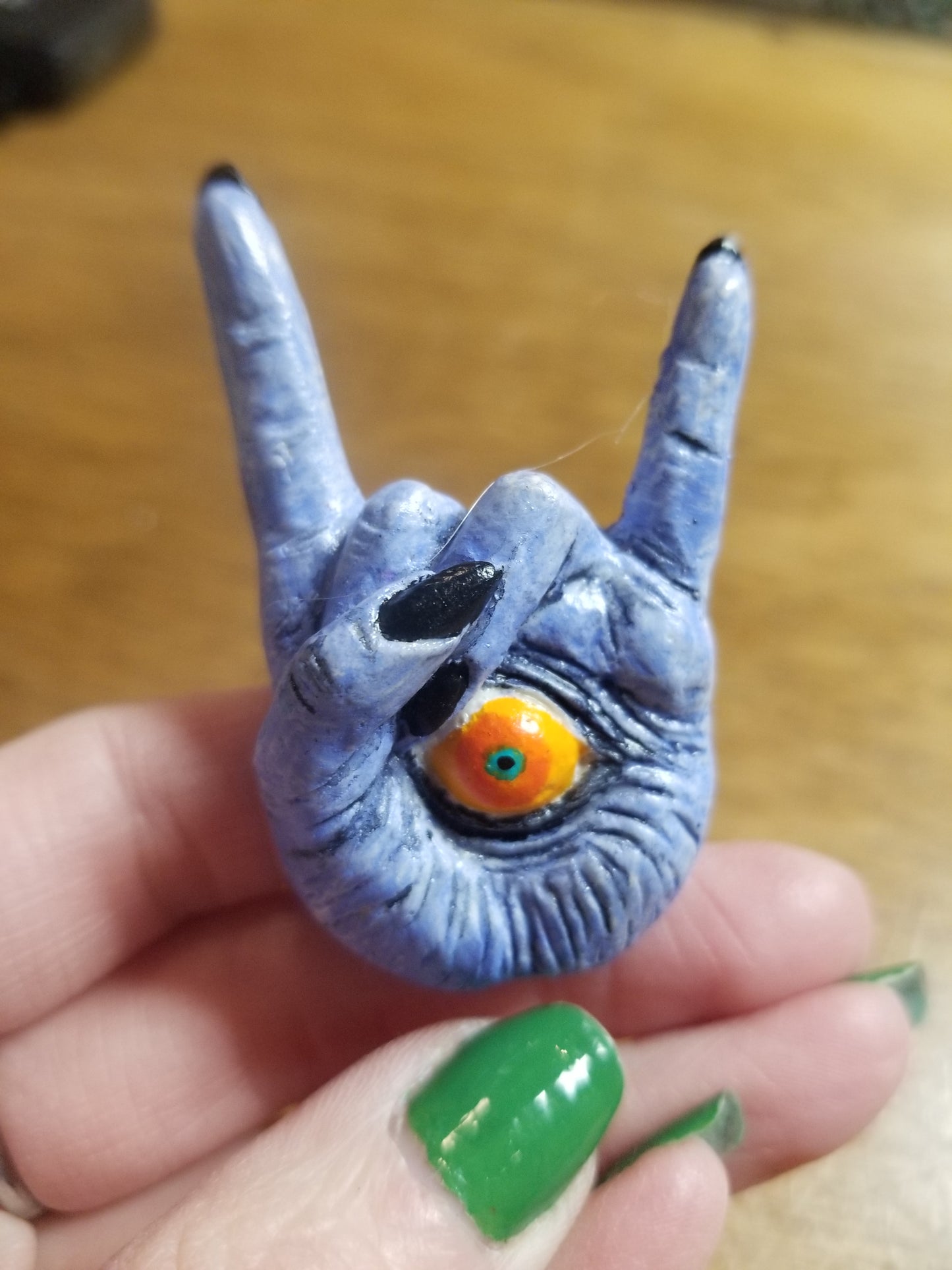 Giving The Horns Hand-sculpted PINS