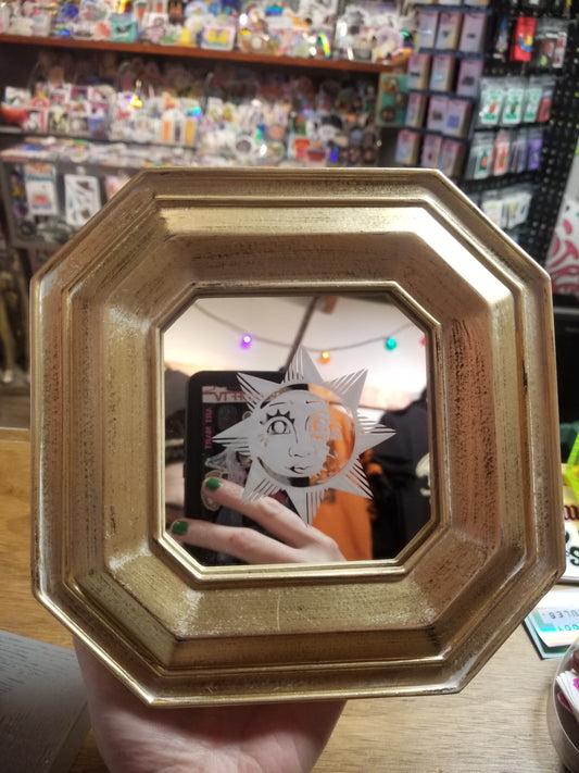 Celestial Etched Framed MiRROR