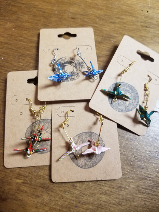 Origami Crane EARRiNGS