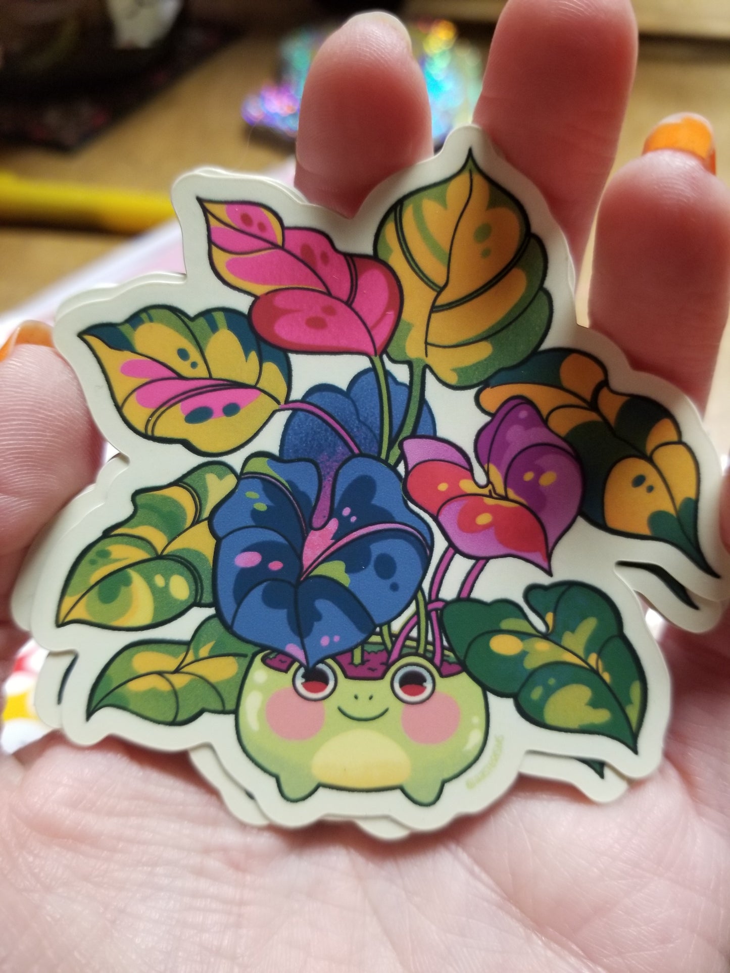 Frog Planter STiCKER