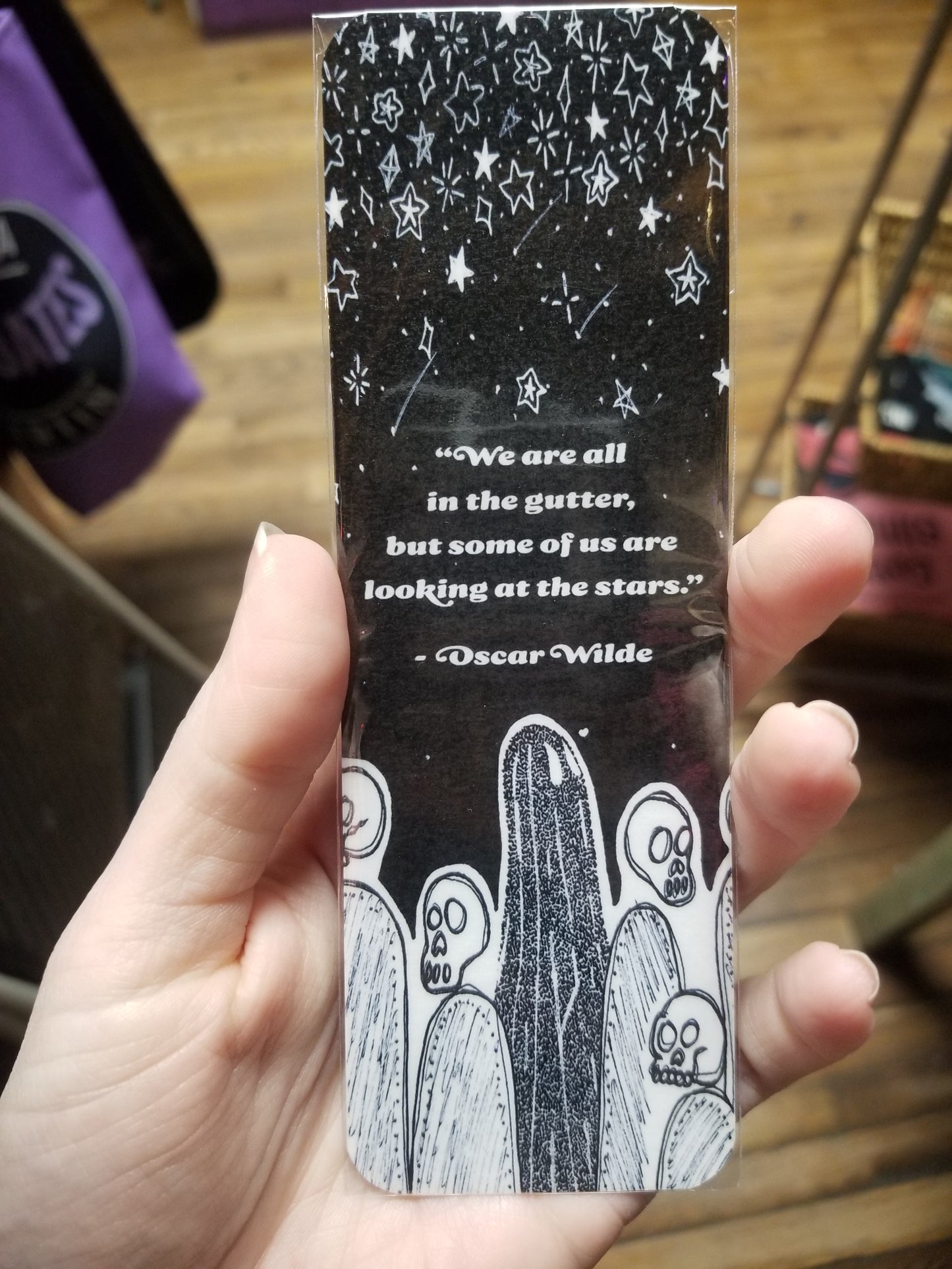 Oscar Wilde Quote Ghost BOOKMARK by Solo Souls