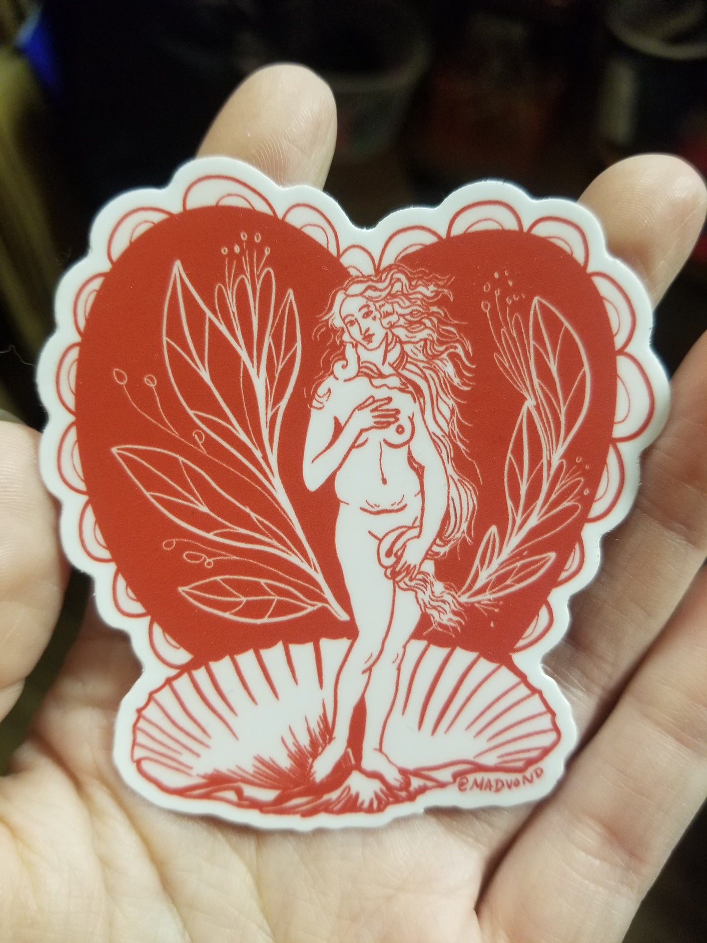Venus In Red STICKER