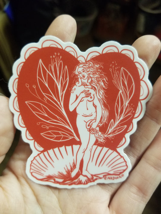 Venus In Red STICKER