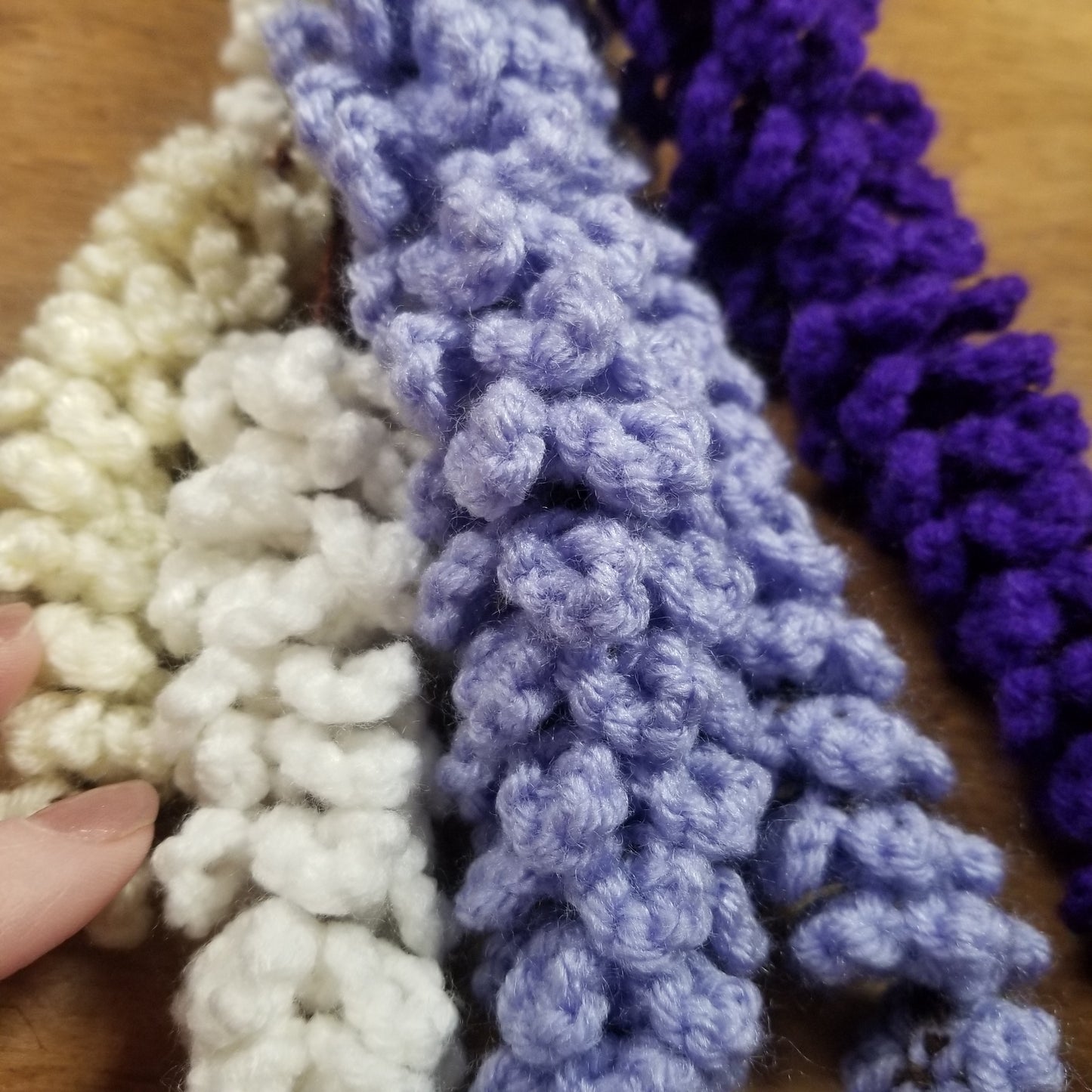 Crochet Wisteria Garland Vertical