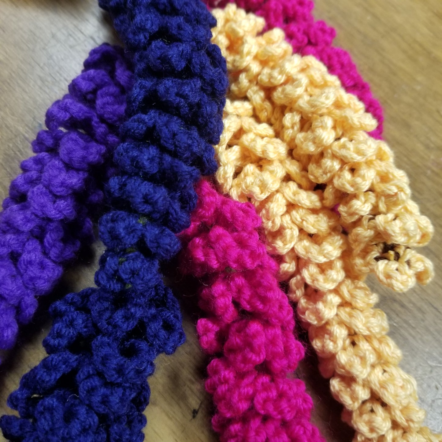 Crochet Wisteria Garland Vertical
