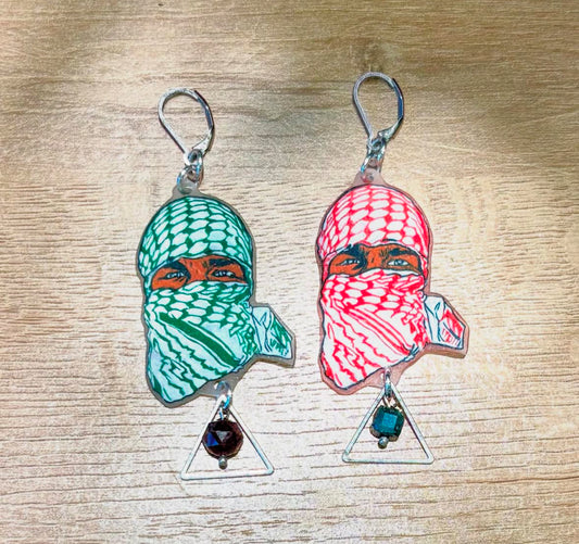 100% DONATION From the River To The Sea EARRINGS by ThEm's