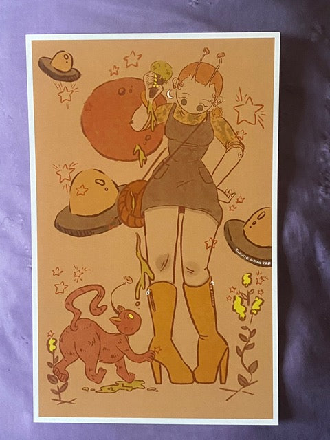 Sunny Day and a New Friend PRiNT by Camille Cherry