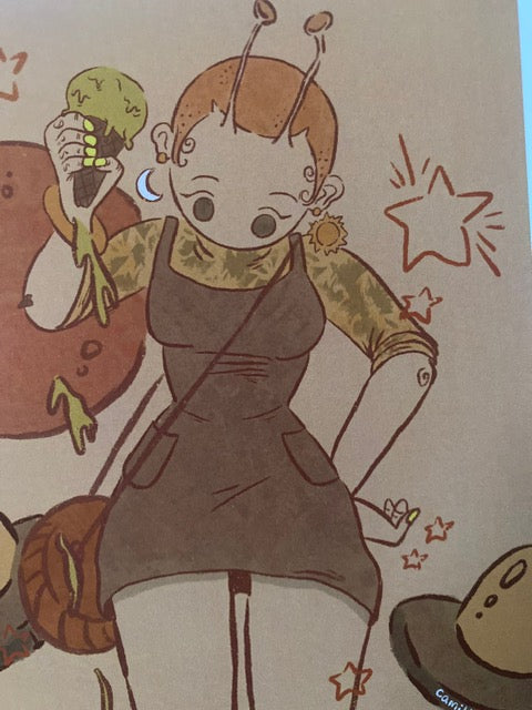 Sunny Day and a New Friend PRiNT by Camille Cherry