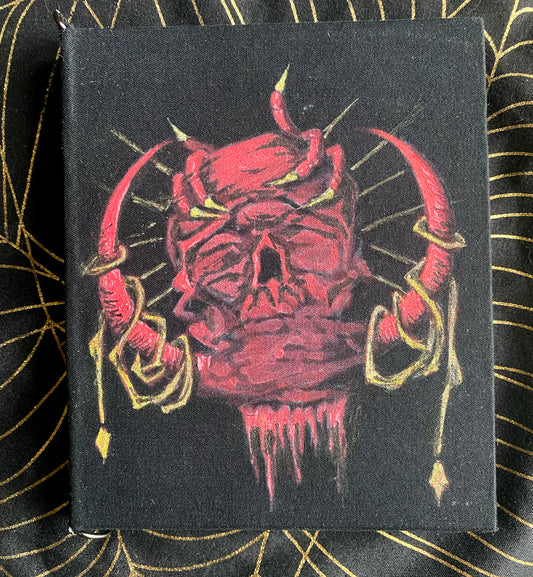 My Eyes Don't Open Anymore 4x5" Hand Bound JOURNAL / SKETCHBOOK