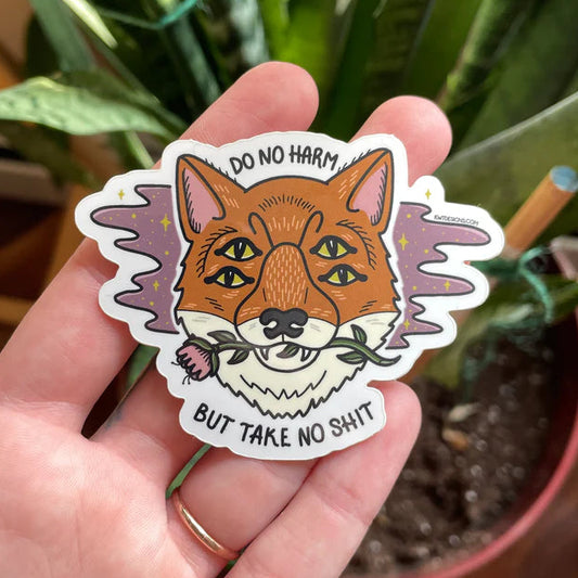 Do No Harm But Take No Shit STICKER