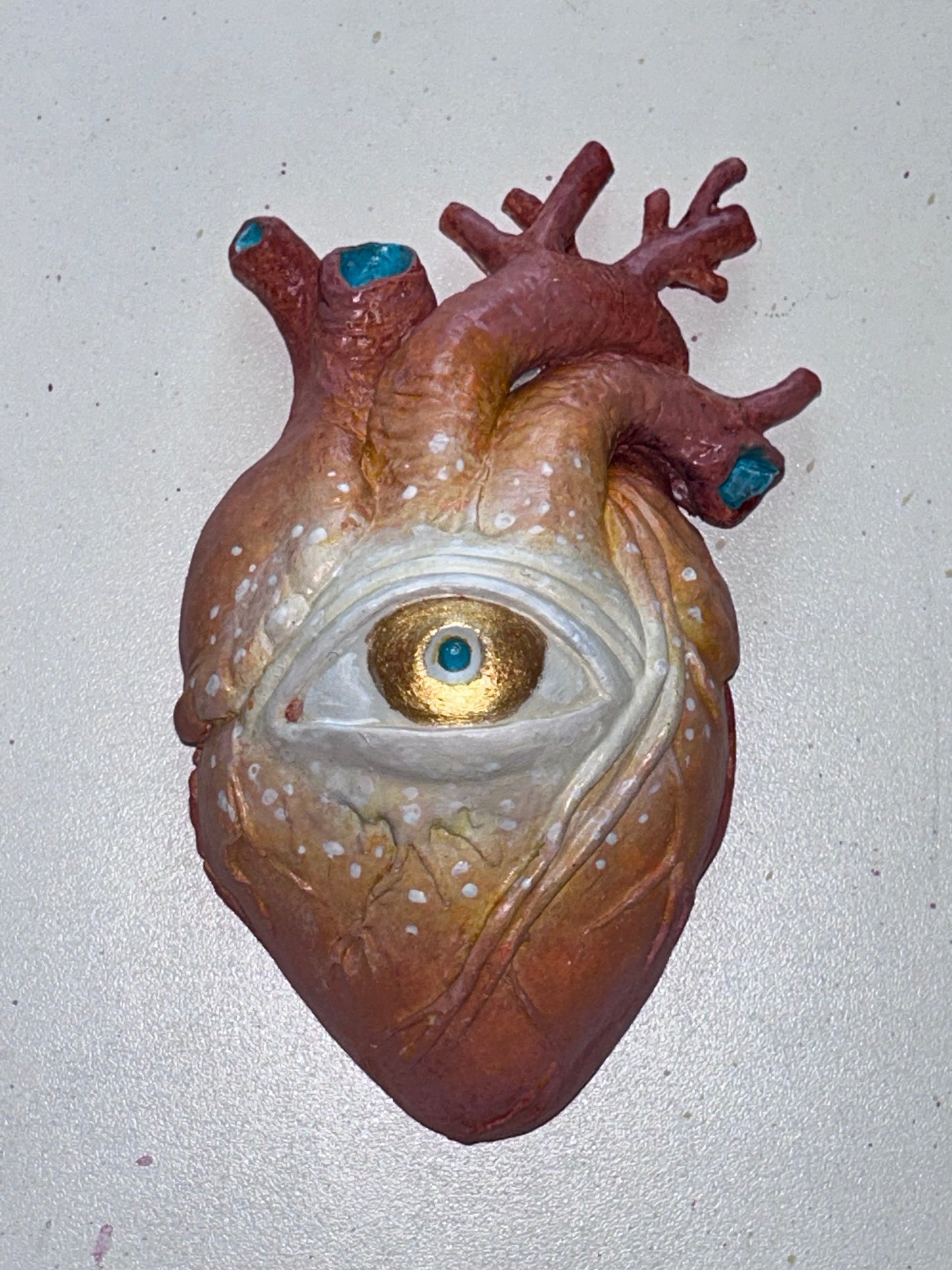 Hand Sculpted Anatomical Heart Wall Hanging