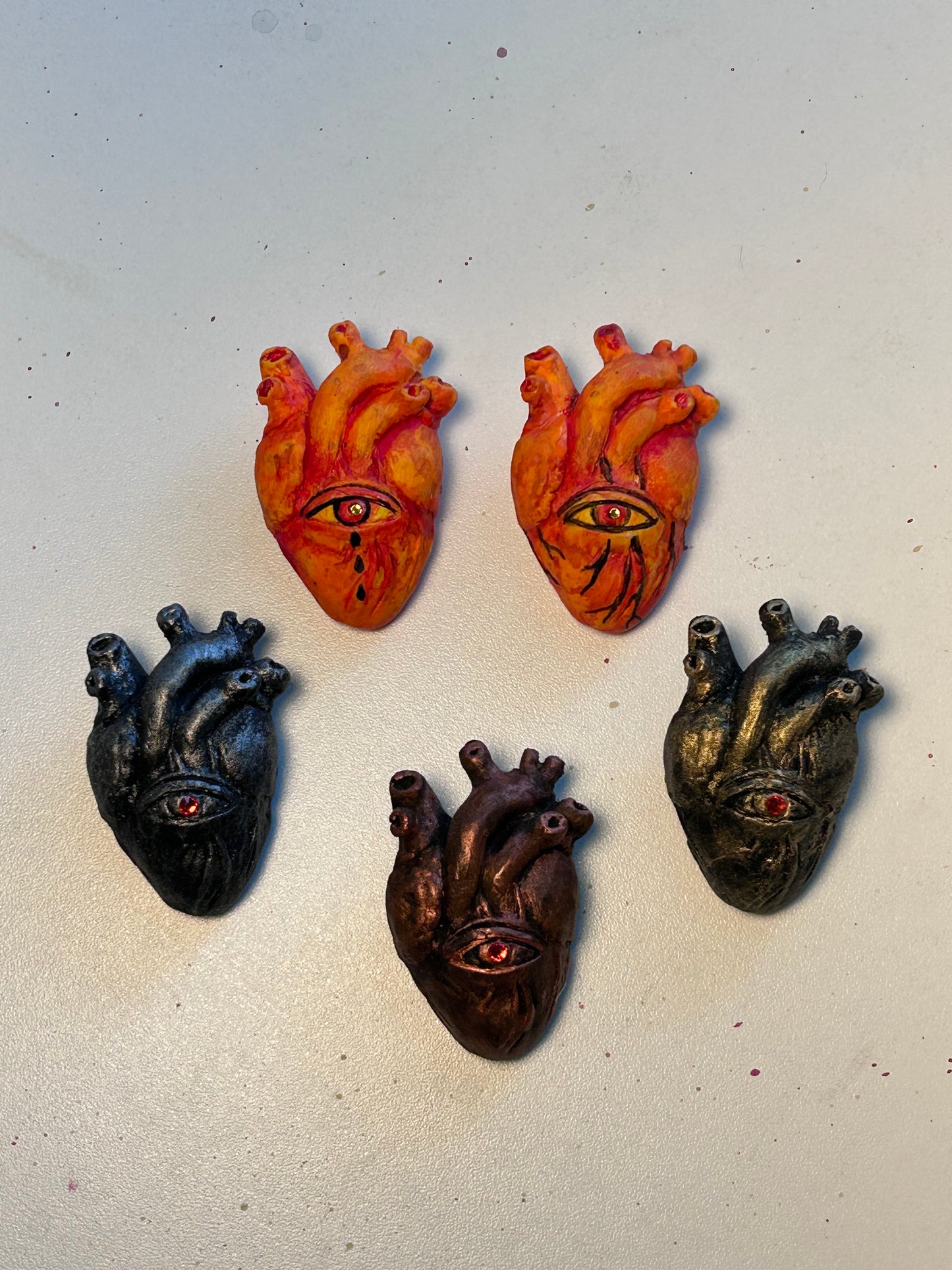Anatomical Heart Hand-sculpted PiNS / BROOCH
