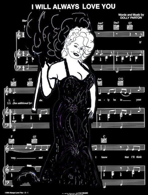 I Will Always Love Dolly Sheet Music PRiNT by Jim Smith
