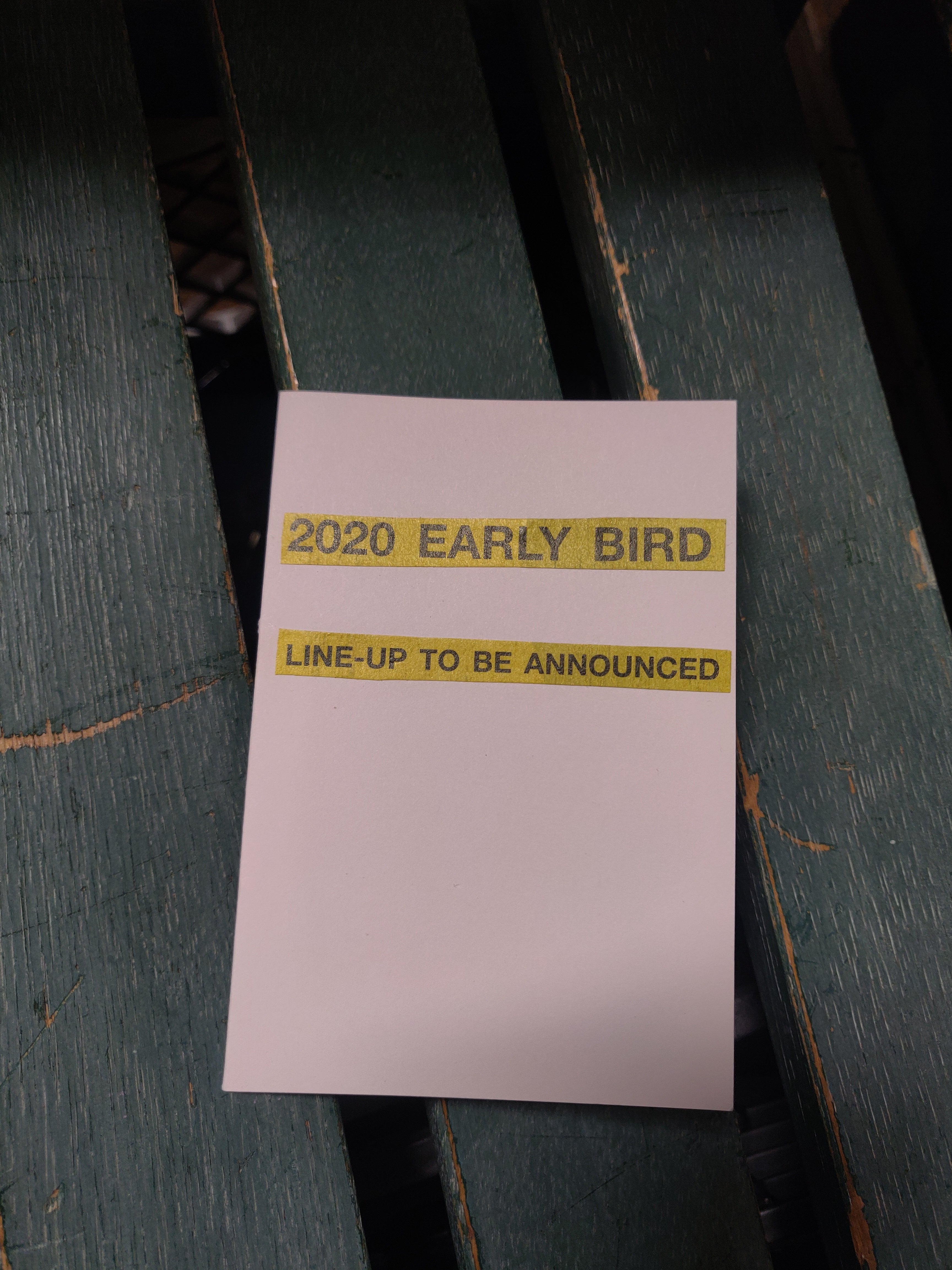 2020 Early Bird Collaged GREETING CARD