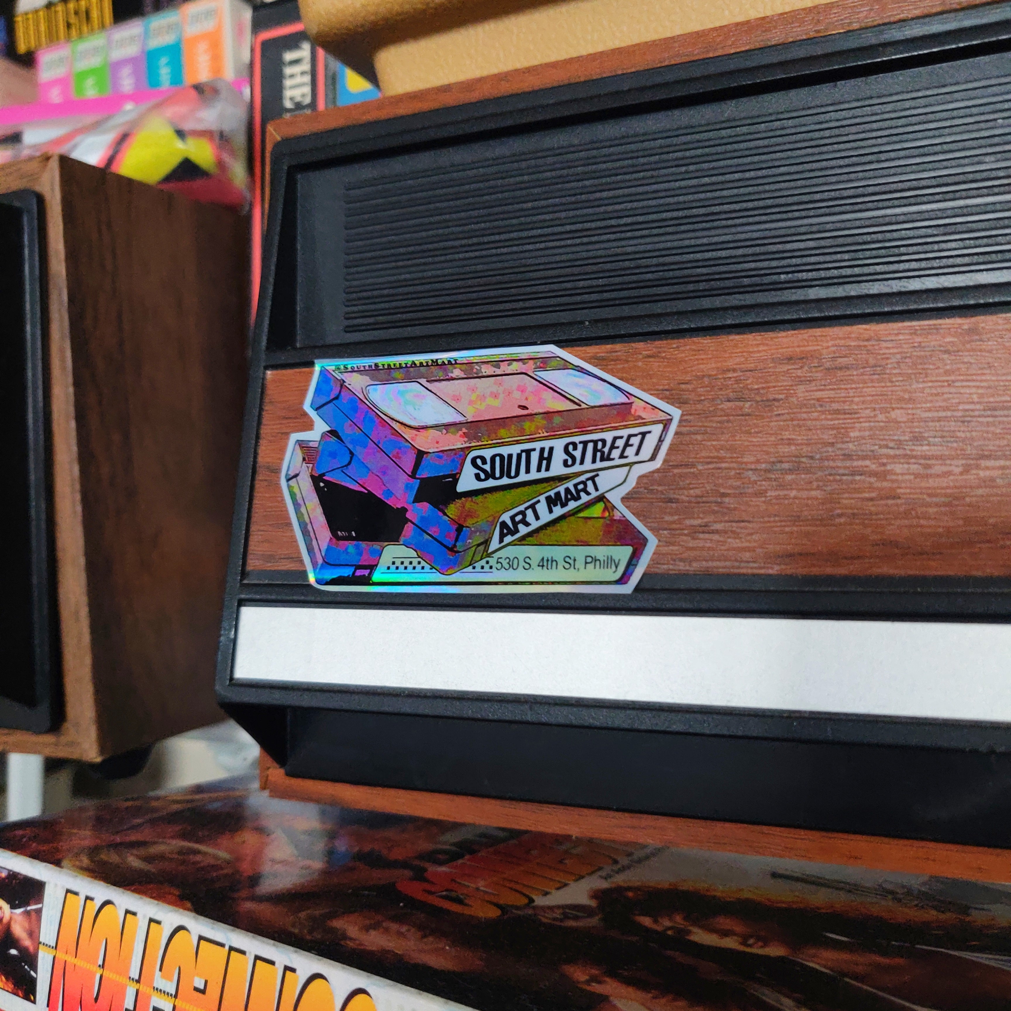 Art Mart VHS Tape Holographic STICKER