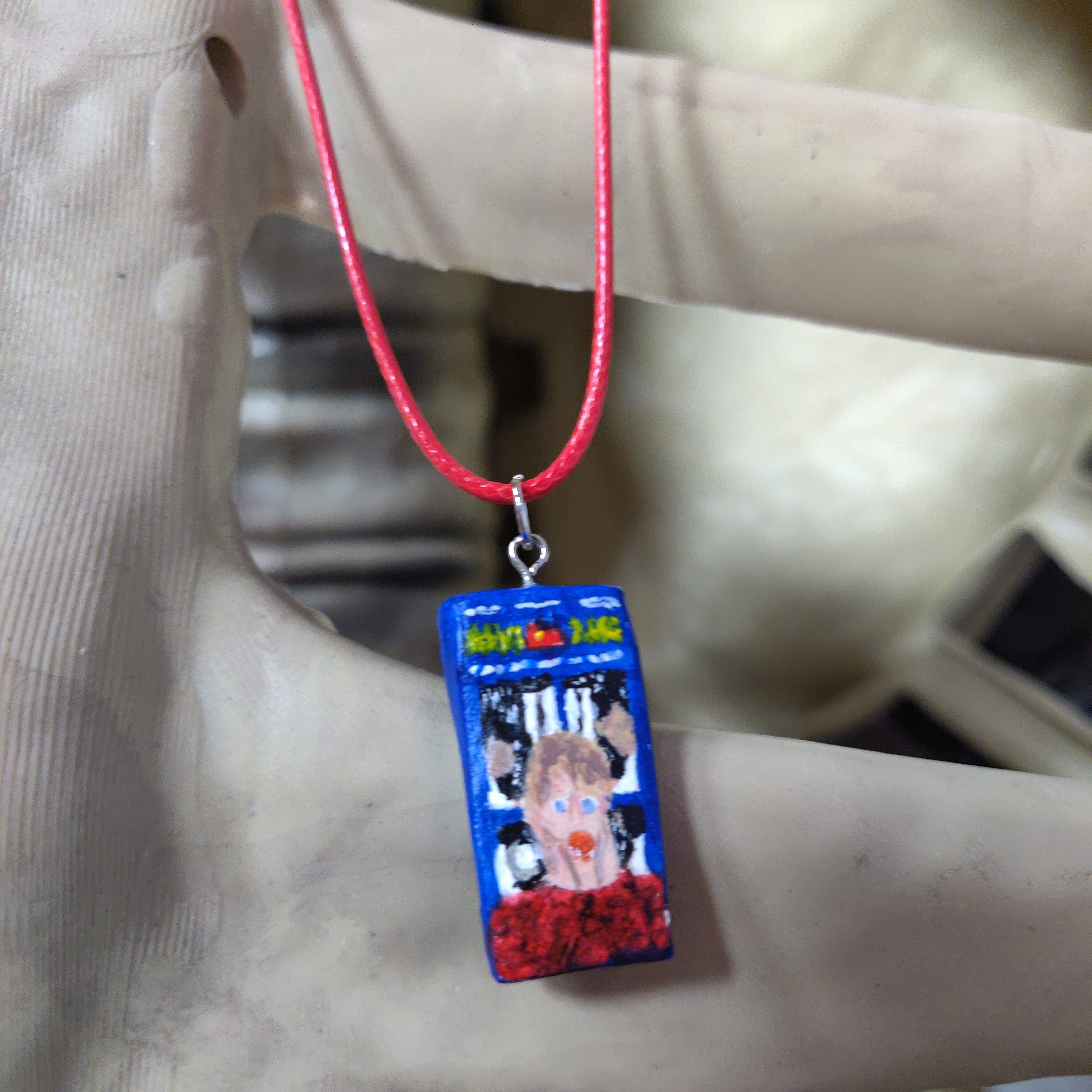 Clay VHS Movie Covers Charm Necklaces