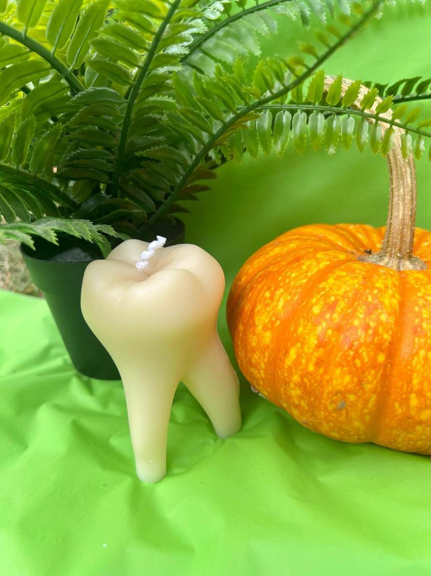 Tooth CANDLE by Sick Wax World