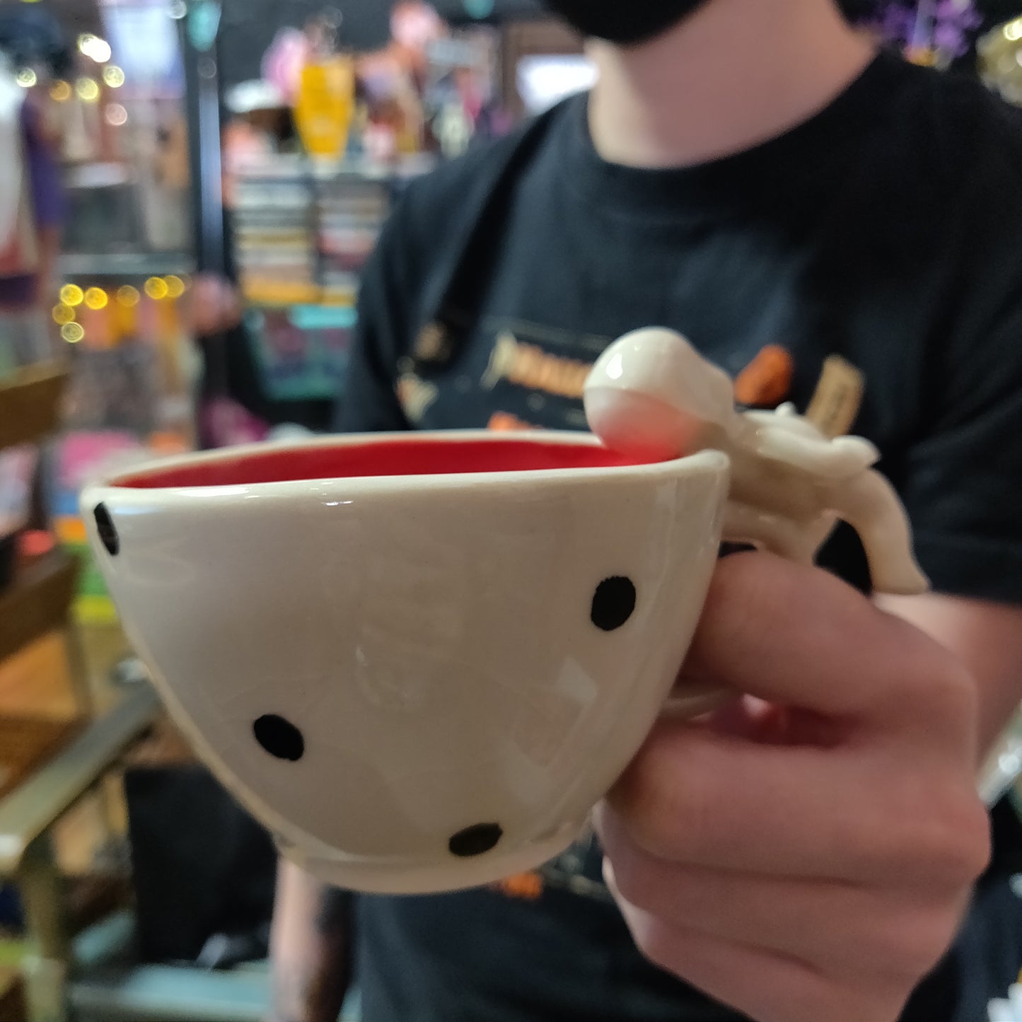 Polka Dot Beeb TEA CUP by The Ceramery