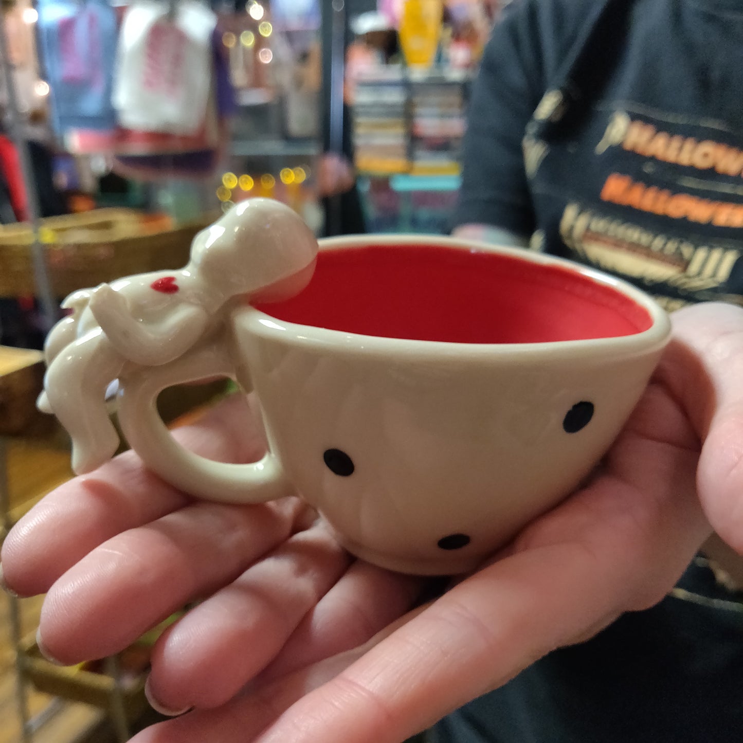 Polka Dot Beeb TEA CUP by The Ceramery
