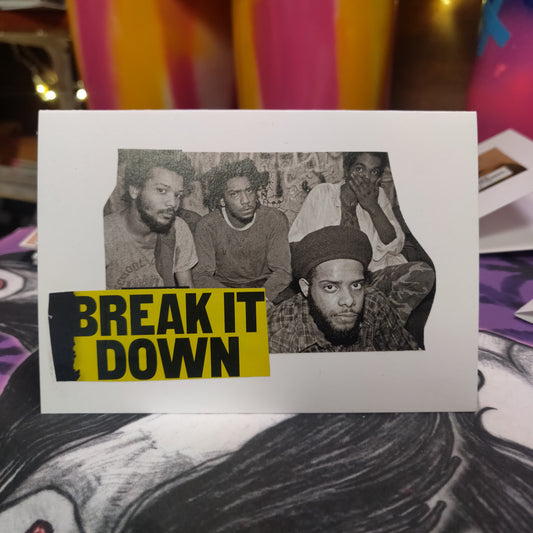Bad Brains Break it Down Collage GREETING CARD