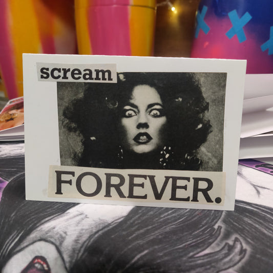 Scream Forever Collage GREETING CARD