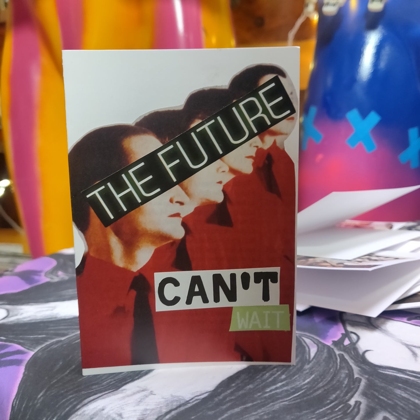 The Future Can't Wait Collage GREETING CARD