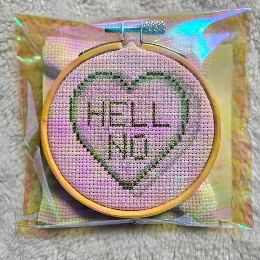 Hell No D.I.Y. Cross Stitch Kit