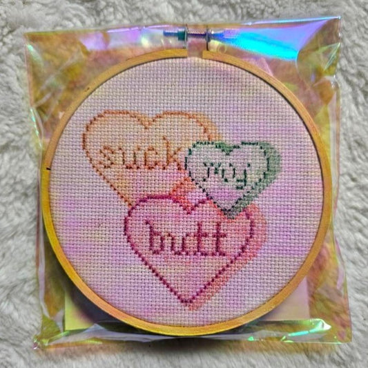 Suck My Butt D.I.Y. Cross Stitch Kit