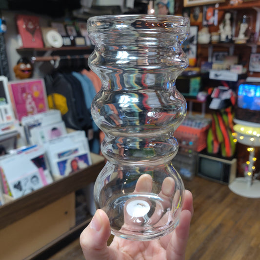 Large Spiral Hand Blown Glass CUP by W.C. Glass