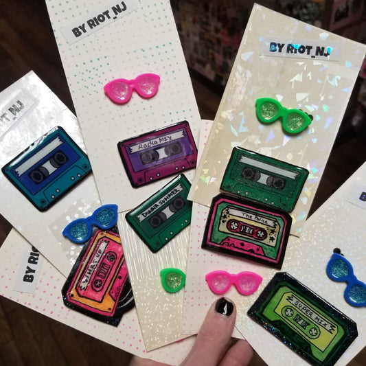 Mixtape and Sunglasses PIN PACK by Riot NJ