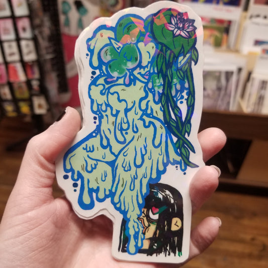 Swamp Witch Holographic STICKER by Riot NJ