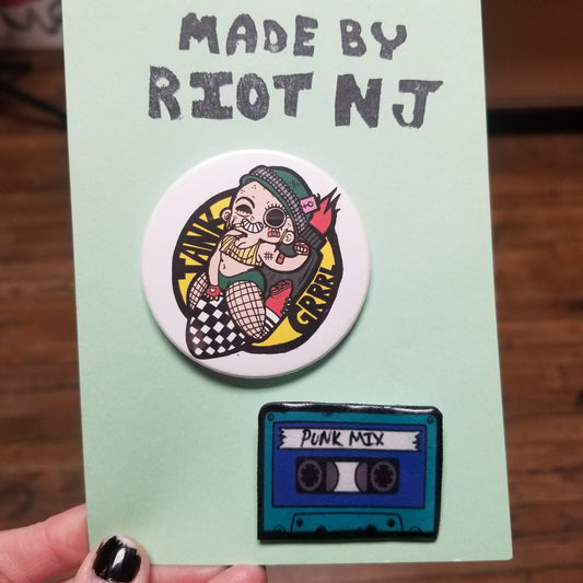 Tank Grrl /  Blue Mixtape PIN PACK by Riot NJ