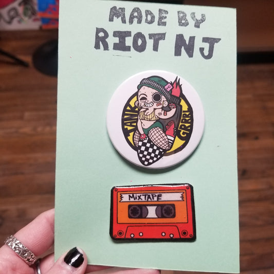 Tank Grrl /  Orange Mixtape PIN PACK by Riot NJ