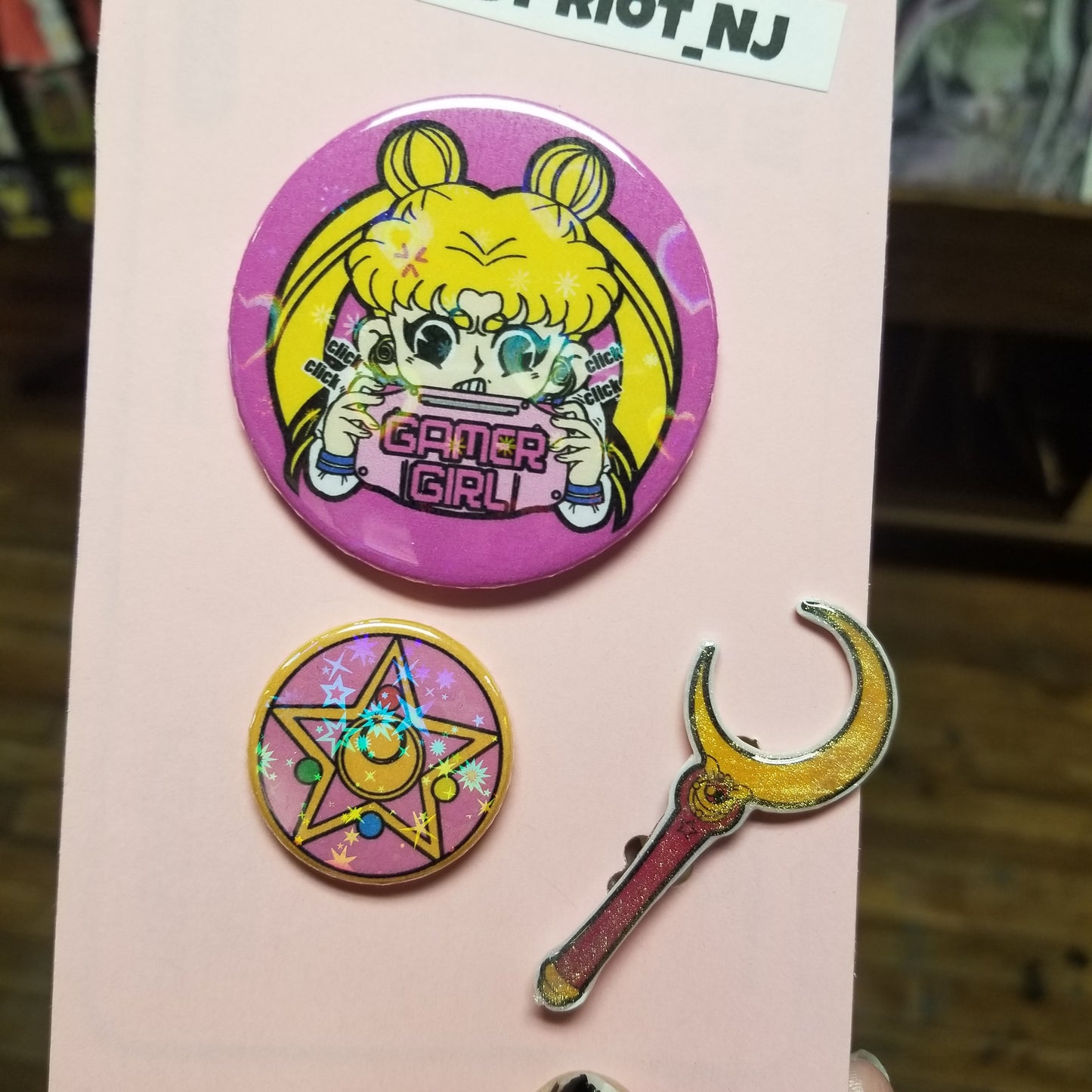 Gamer Girl / Sailor Wand/ Sailor Star PIN PACK by Riot NJ