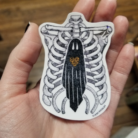 Heart Cage Ghost STiCKER by Solo Souls