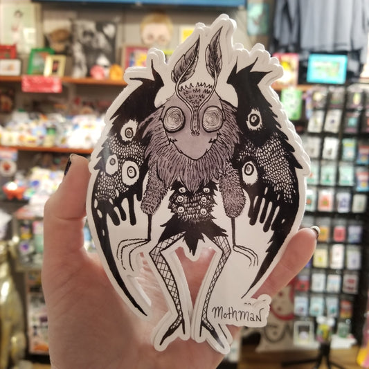 Mothman Cryptid STiCKER by Ash Anathema