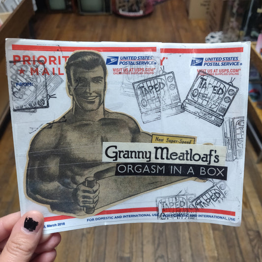 Granny Meatloaf's Orgasm in a Box COLLAGE STiCKER by Taped Off TV
