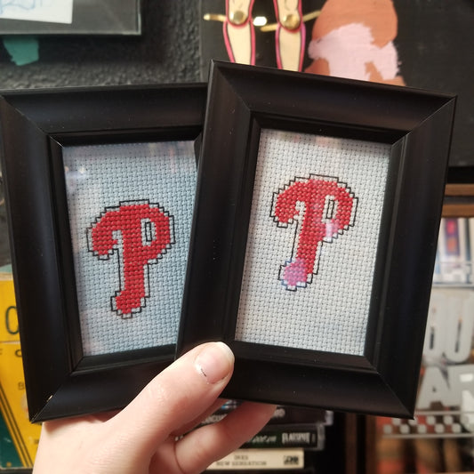 Philly P Framed Cross-Stitch