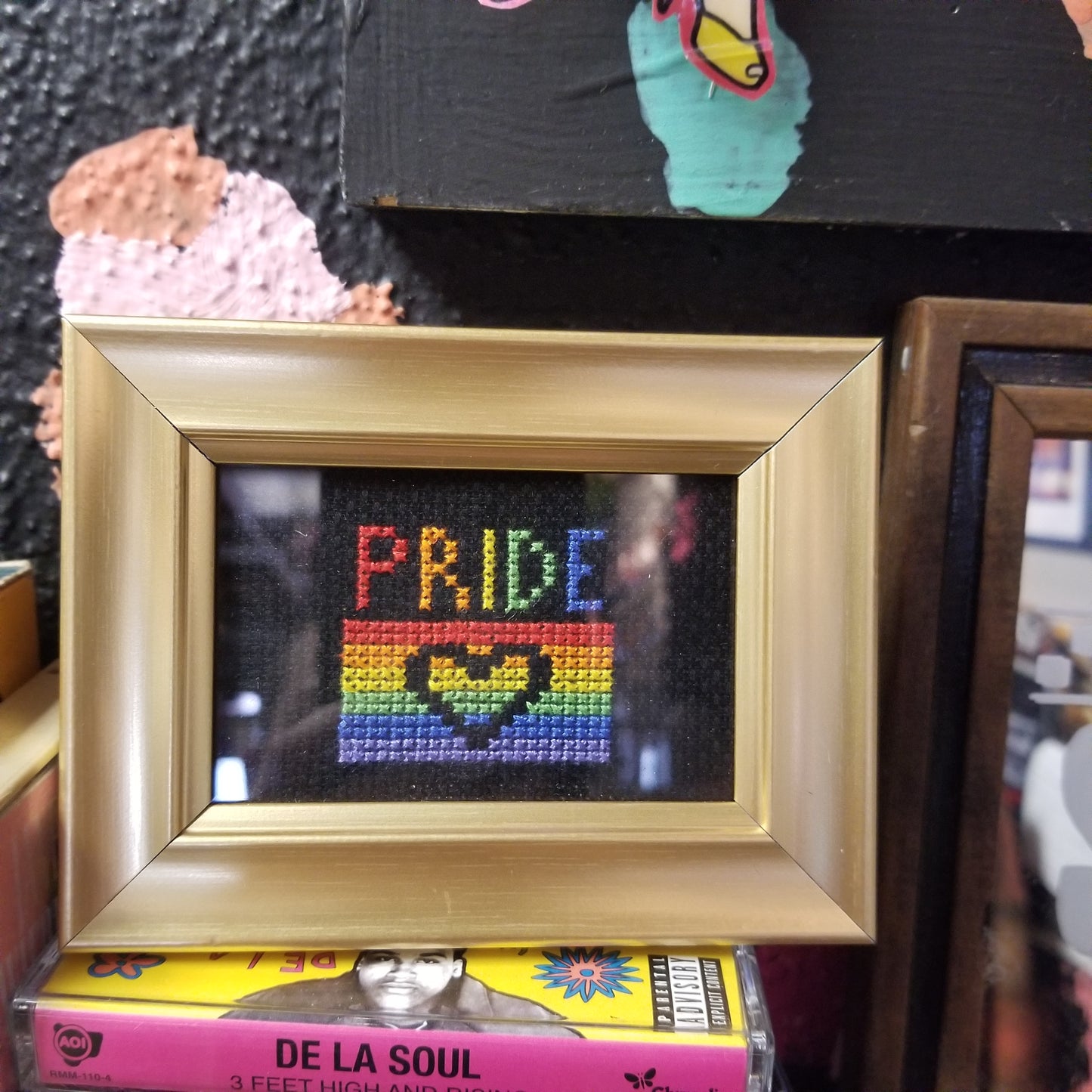 Pride Rainbow Framed CROSS STITCH
