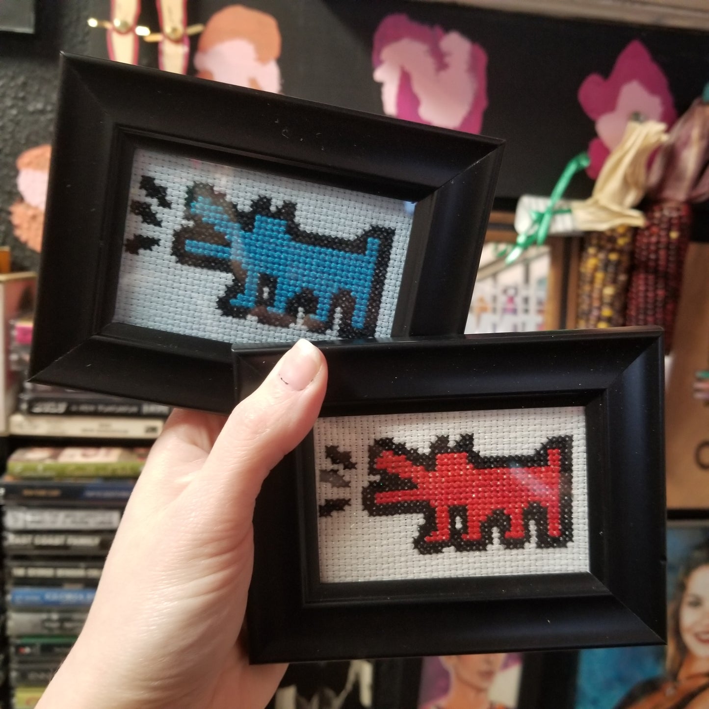 Keith Dog Framed CROSS STITCH