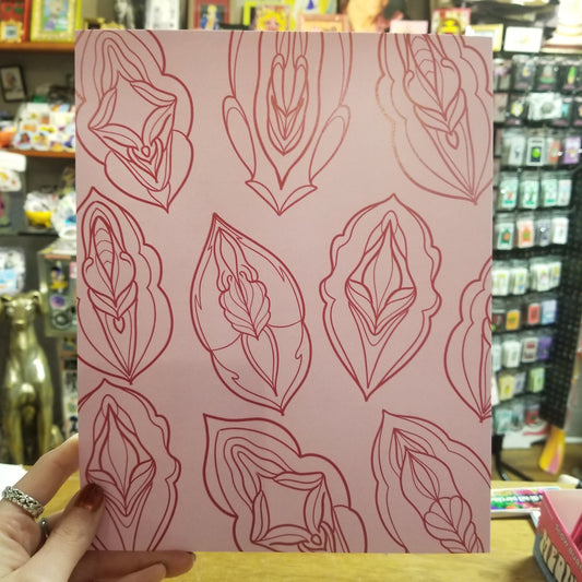 Vulva Wallpaper POSTER PRiNT by @curlsjrtattoos