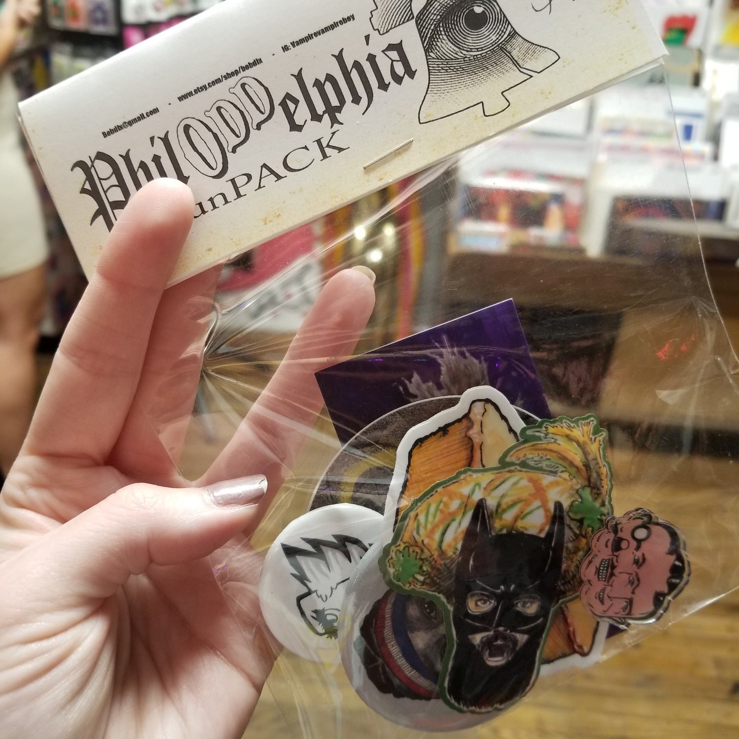 Phill ODD elphia Fun Pack STICKER + PiN PACK