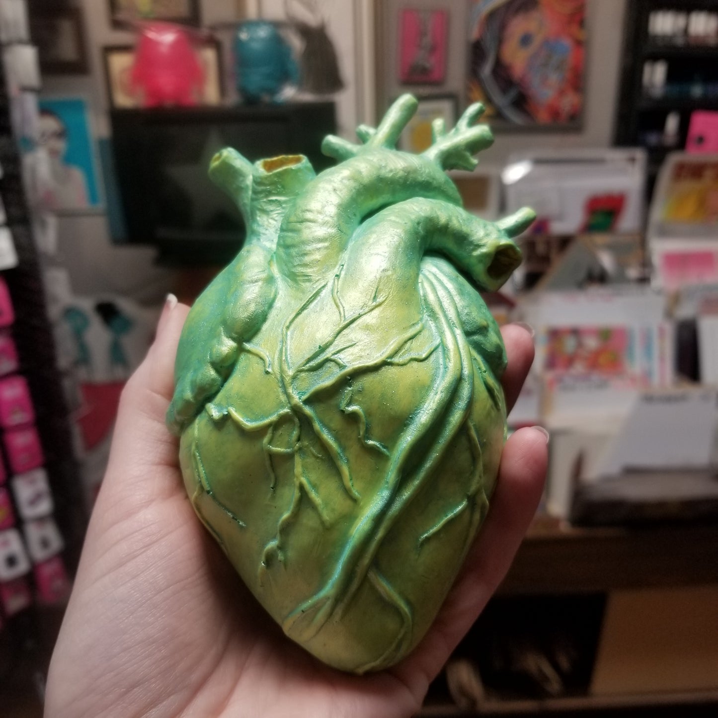 Hand Sculpted Anatomical Heart Wall Hanging