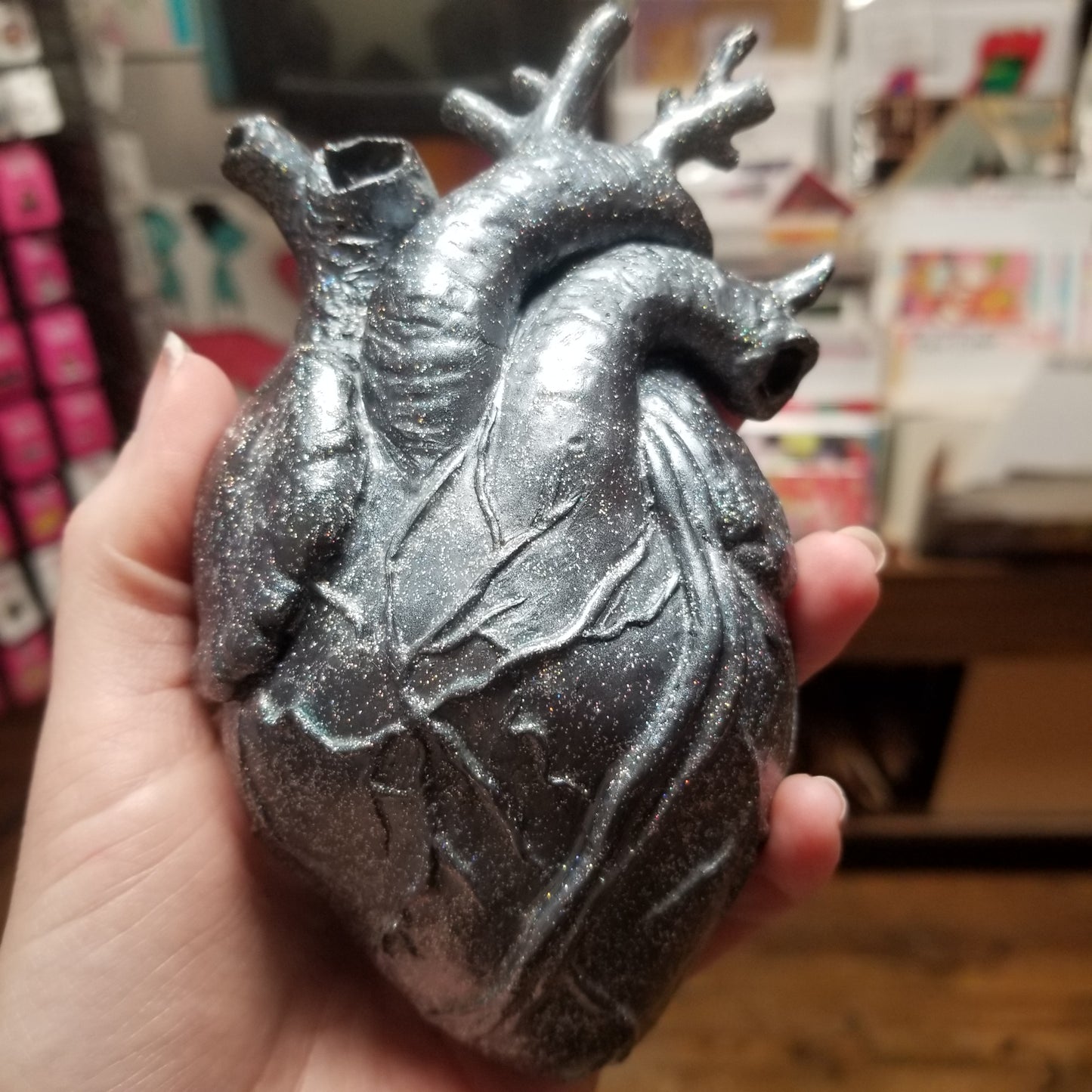 Hand Sculpted Anatomical Heart Wall Hanging