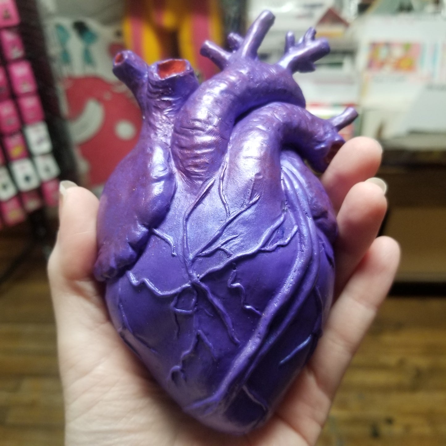 Hand Sculpted Anatomical Heart Wall Hanging