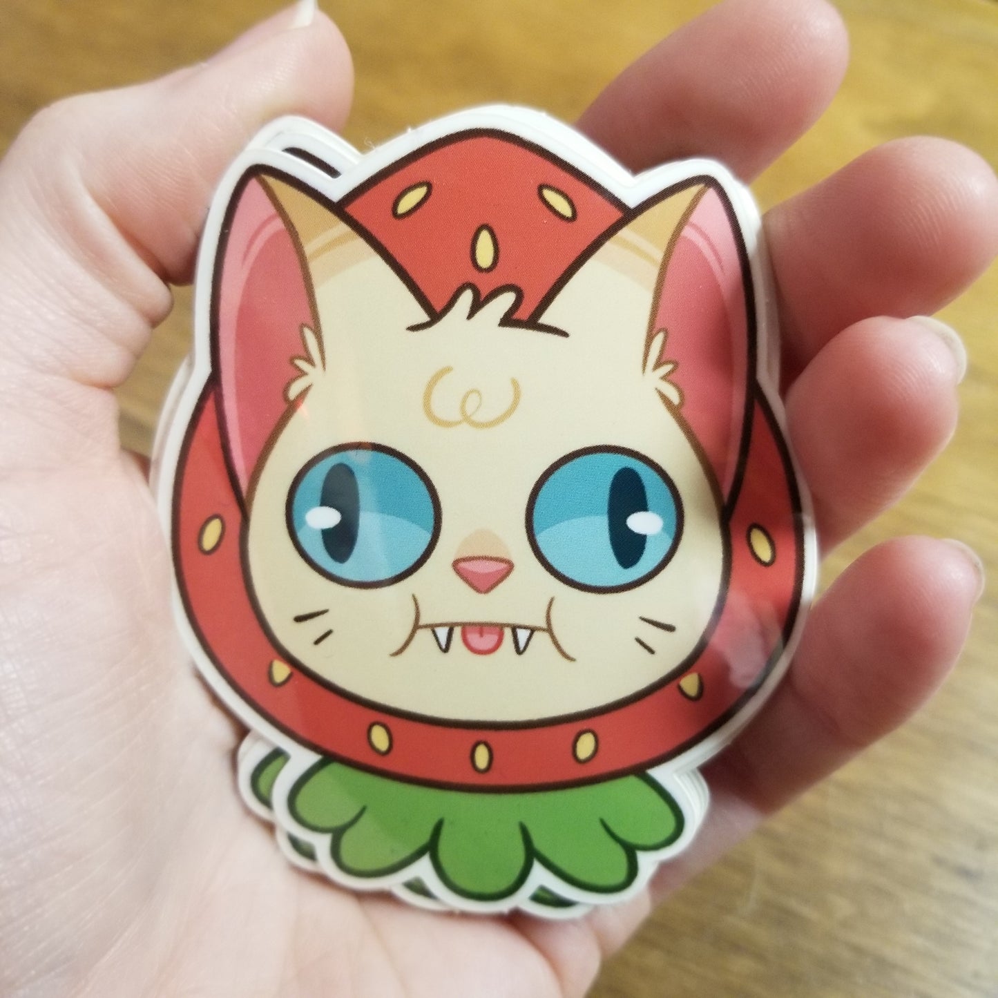 Strawberry Hat Cat STiCKER