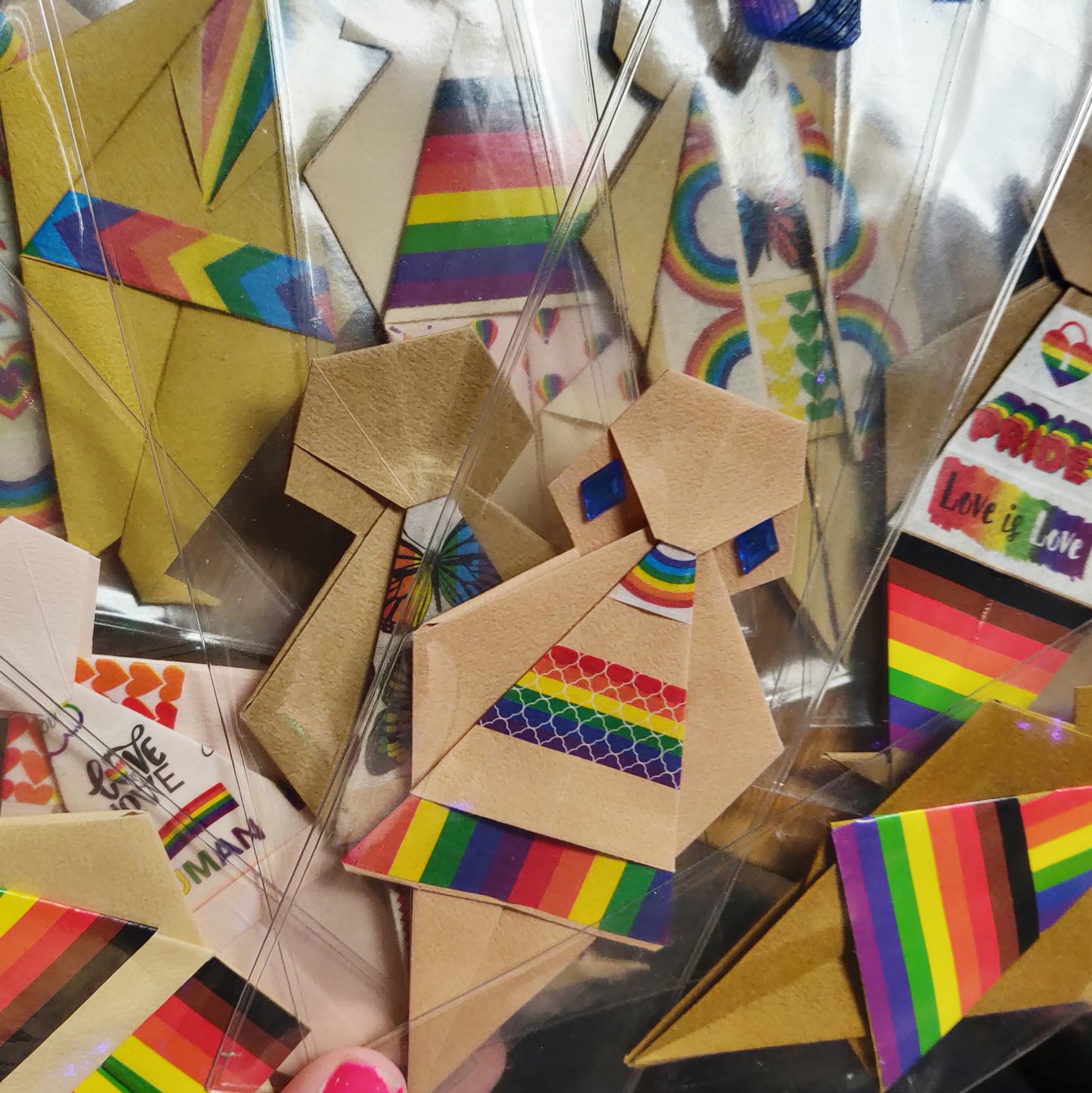 Pride People ORIGAMI BOOKMARK