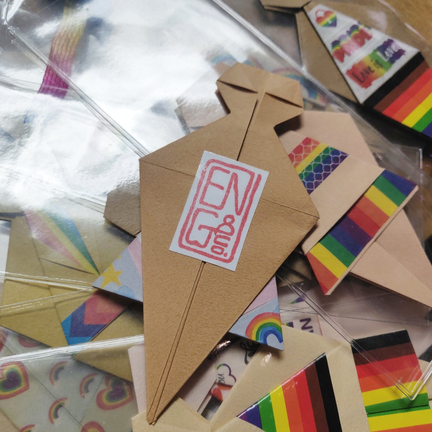 Pride People ORIGAMI BOOKMARK