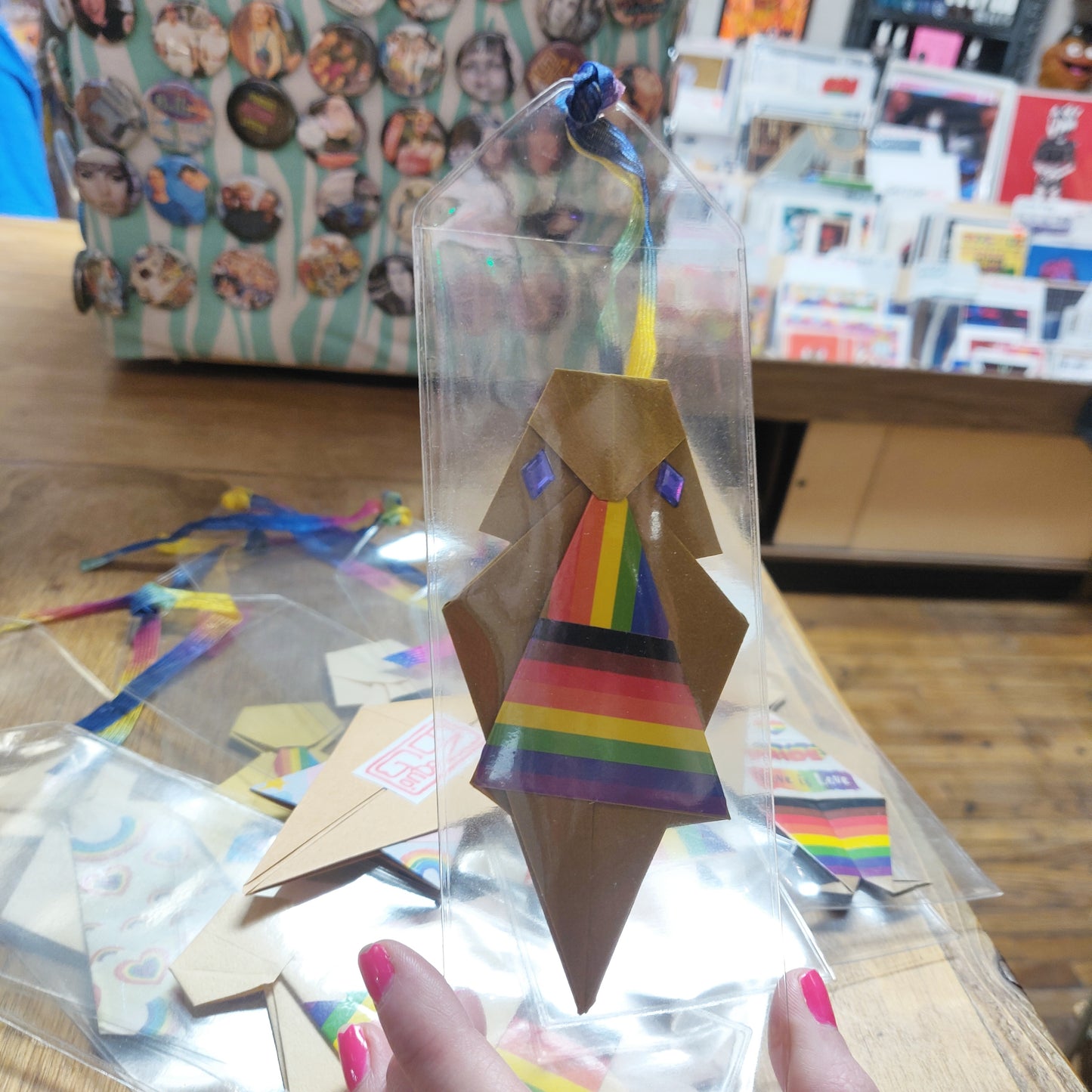 Pride People ORIGAMI BOOKMARK